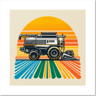 Combine Harvesters Posters and Art